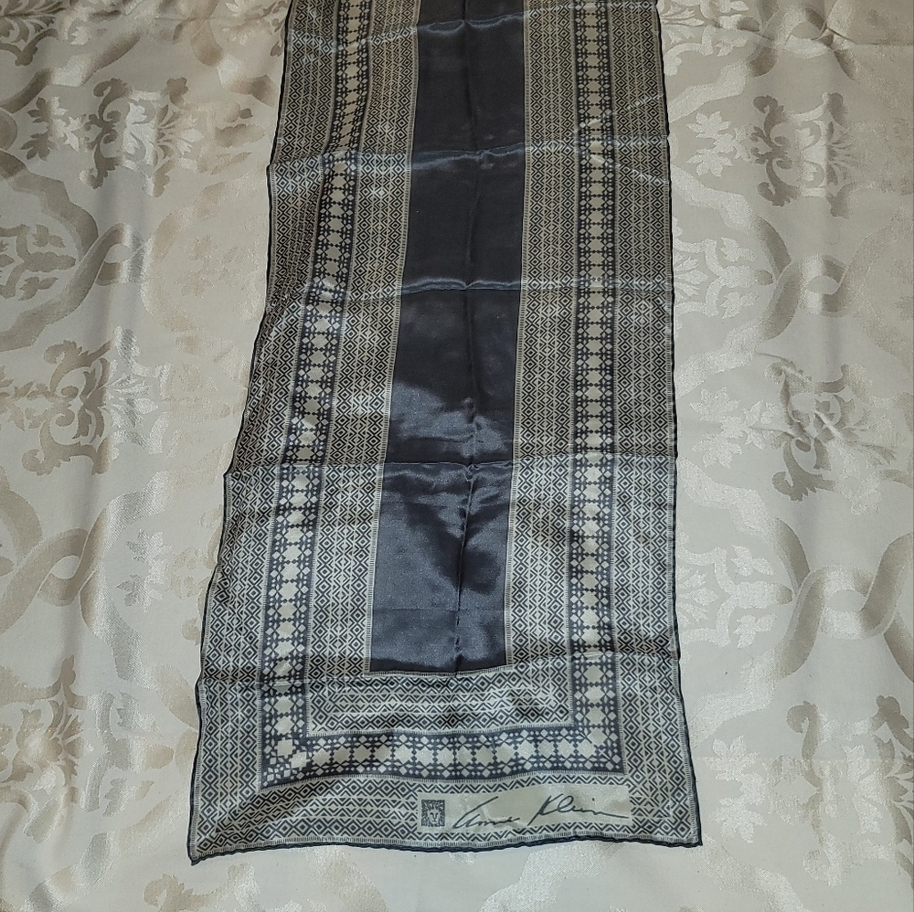 Anne Klein silk rectangle vintage scarf